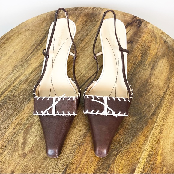 kate spade Shoes - Vintage Kate Spade Kitten Heels with Bow Details